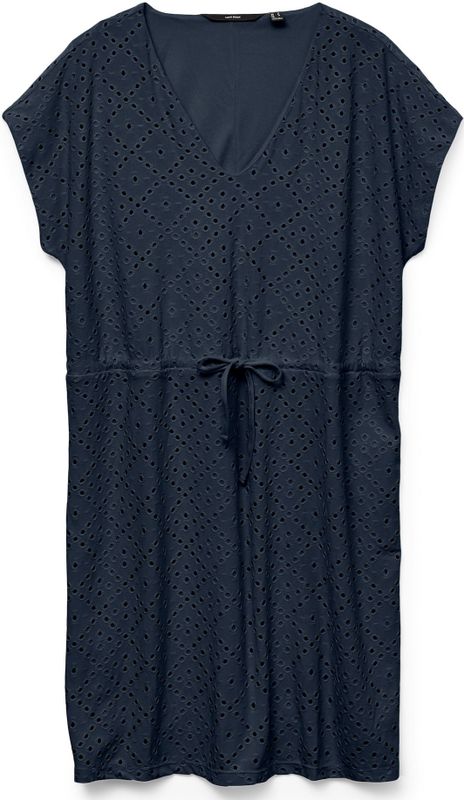 VERO MODA - VMTASSA SS SHORT DRESS JRS NOOS - Dames - Mini Jurk - V-Hals - Korte Mouwen - Geborduurd Detail - Regular Fit