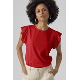 VERO MODA - VMTassa - Blouse - Rood - Gerecycled Materiaal