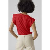 VERO MODA - VMTassa - Blouse - Rood - Gerecycled Materiaal