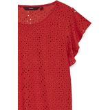 VERO MODA - VMTassa - Blouse - Rood - Gerecycled Materiaal