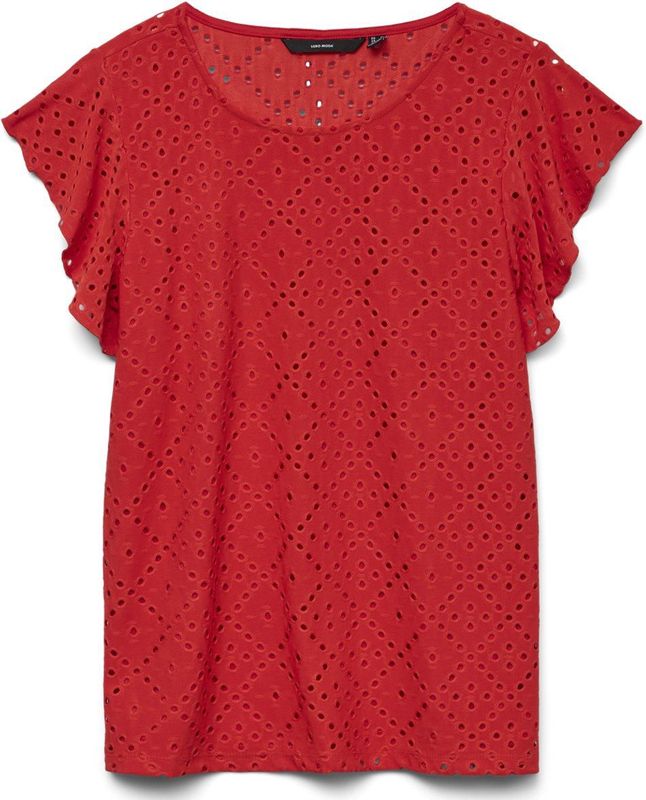 VERO MODA - VMTassa - Blouse - Rood - Gerecycled Materiaal