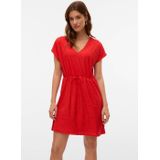 Vmtassa - Korte Jurk - Zwart - Mini-jurk - V-Hals - Korte Mouwen