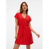 Vmtassa - Korte Jurk - Zwart - Mini-jurk - V-Hals - Korte Mouwen