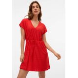 Vmtassa - Korte Jurk - Zwart - Mini-jurk - V-Hals - Korte Mouwen