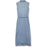 VERO MODA Vmnenya Sl 7/8 Denim Jurk - Blauw - Denim - 1 Stuk