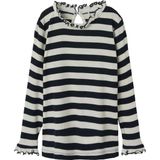 Blousetops - Slim Fit Top - Lange Mouwen - O-hals - Ruches