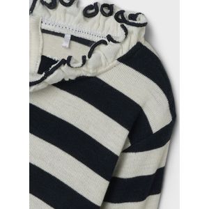 Blousetops - Slim Fit Top - Lange Mouwen - O-hals - Ruches