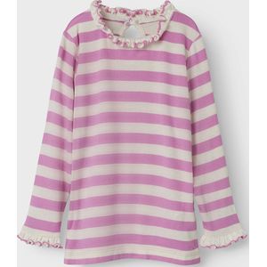 Blousetops - Slim Fit Top - Lange Mouwen - O-hals - Ruches