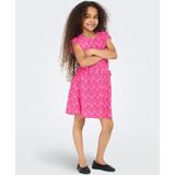 ONLY - Kogzalina Life Capsleeve Aop Dress - Jurk - Fuchsia Purple - Materiaal: 100% Polyester