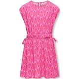 ONLY - Kogzalina Life Capsleeve Aop Dress - Jurk - Fuchsia Purple - Materiaal: 100% Polyester
