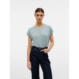 VERO MODA - Vmlava Glitter Top - Stripe - Mistig Grijs - Dames
