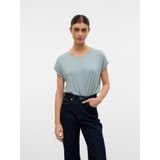 VERO MODA - Vmlava Glitter Top - Stripe - Mistig Grijs - Dames