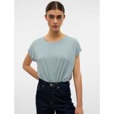 VERO MODA - Vmlava Glitter Top - Stripe - Mistig Grijs - Dames