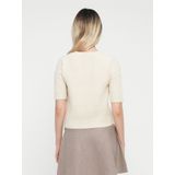 Only - ONLRENE LIFE SS BLING CARDIGAN - Vest - Birch - Korte Mouwen