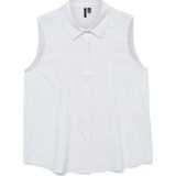 Vero Moda - VMNORA SL SHIRT WVN GA NOOS - Blouse - Bright White - Katoen