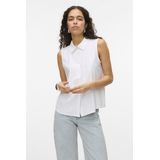 Vero Moda - VMNORA SL SHIRT WVN GA NOOS - Blouse - Bright White - Katoen
