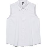 Vero Moda - VMNORA SL SHIRT WVN GA NOOS - Blouse - Bright White - Katoen