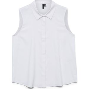Vero Moda - VMNORA SL SHIRT WVN GA NOOS - Blouse - Bright White - Katoen