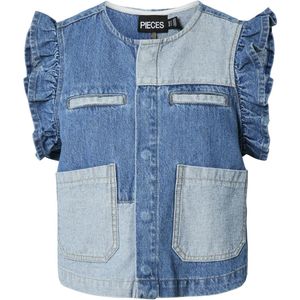 PIECES - Top - Katoen - Korte Mouwen - Ronde Hals