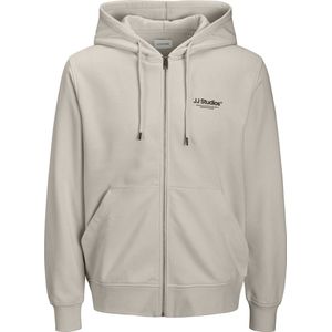 Hoodie - Geborsteld - Lichtgrijs - 80% Biologisch Katoen, 20% Gerecycled Polyester