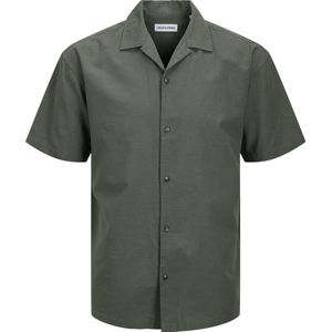 Jack & Jones - JJESUMMER RESORT SHIRT SS SN - Overhemd - Beetle - Korte Mouwen