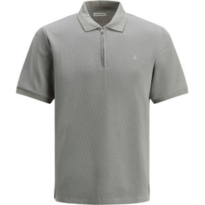 JACK&JONES - JJEAUSTIN ZIP POLO SS NOOS - Poloshirt - Ultimate Grey