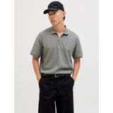 JACK&JONES - JJEAUSTIN ZIP POLO SS NOOS - Poloshirt - Ultimate Grey