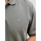 JACK&JONES - JJEAUSTIN ZIP POLO SS NOOS - Poloshirt - Ultimate Grey