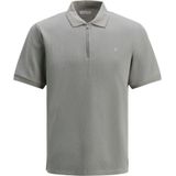 JACK&JONES - JJEAUSTIN ZIP POLO SS NOOS - Poloshirt - Ultimate Grey