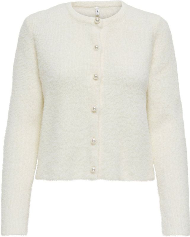 ONLY - ONLPETRA - Gebreid Vest - Wit