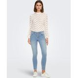Jeans - ONLMia - Effen - Skinny - Mid Waist - 7/8 Lengte - Light Washed