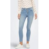 Jeans - ONLMia - Effen - Skinny - Mid Waist - 7/8 Lengte - Light Washed