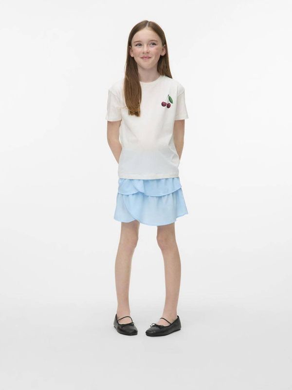 VERO MODA GIRL - Rok - Polyester - Met Elastische Tailleband - Plooirok