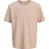 Jack & Jones - Premium Shirt - Nude - Kwartmouw - Ronde Hals