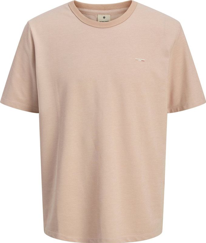 Jack & Jones - Premium Shirt - Nude - Kwartmouw - Ronde Hals