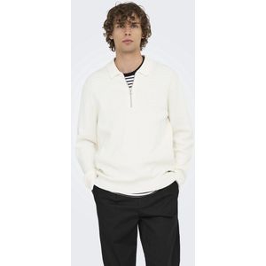 Onsphil - Gebreide Polohals - Poloshirt - Lange Mouwen - Regular Fit