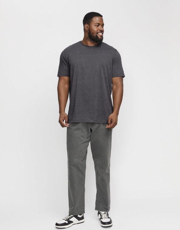 Jack & Jones - Plus Shirt - Grijs Gemêleerd - Nachtkleding