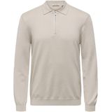 Only & Sons - Onswyler Life Reg Half Zip Polo - Beige