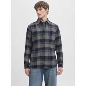 Jack & Jones - JJJAMES BUFFALO SHIRT LS - Overhemd - Navy Blazer - Lange Mouwen