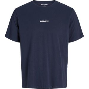 JACK & JONES Jjmine Tee Ss Crew Neck, navy blazer, L