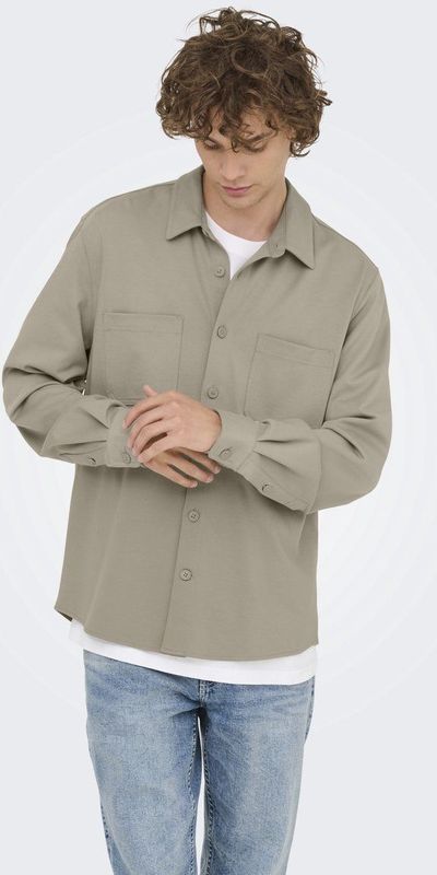 Only & Sons - MARK - Overhemd - Stone Grey