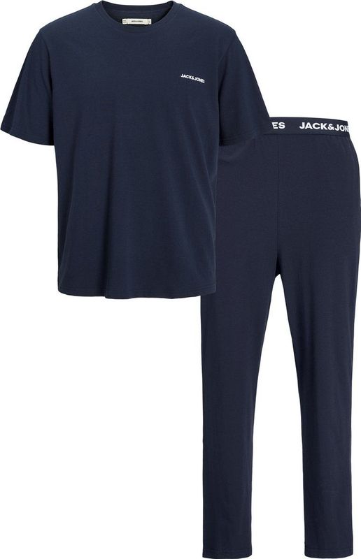 JACK&JONES - JACEVEREST SS TEE AND PANTS SET - Loungewearset - Groen - Jersey