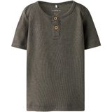 T-shirt - Gestreept - Ribgebreid - Biologisch Katoen - Regular Fit