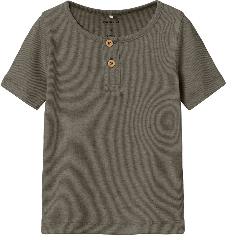 T-shirt - Gestreept - Ribgebreid - Biologisch Katoen - Regular Fit