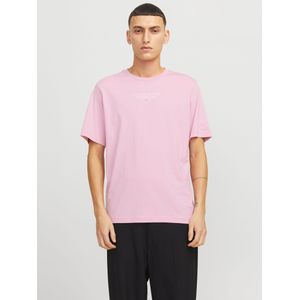 Jack & Jones - JPRBLUARCHIE TEE CREW NECK - Shirt - Pink Nectar - 100% Katoen
