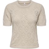 Gebreide Pullover - O-hals - Korte Mouwen - Knit Fit