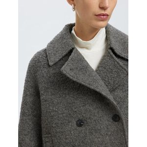 Selected Femme - Slfalma Boucle Lano Jas - Grijs - Wol