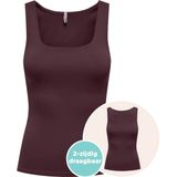 ONLY dames top 2-ways fit bordeaux rood