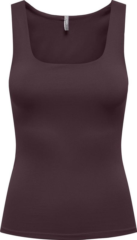 ONLY dames top 2-ways fit bordeaux rood