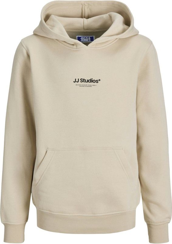 Jack and Jones Junior - Hoodie - Groen - Geborstelde Stof